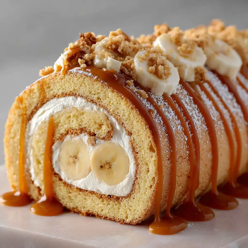 Caramel Banana Cake Roll Recipe - Recipe Image