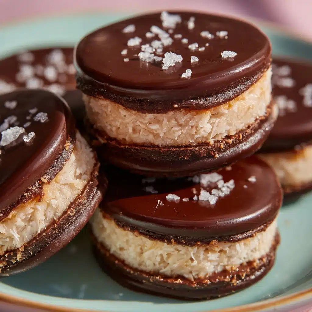 Elsa’s Chocolate Dipped Macaroons Recipe - Recipe Image