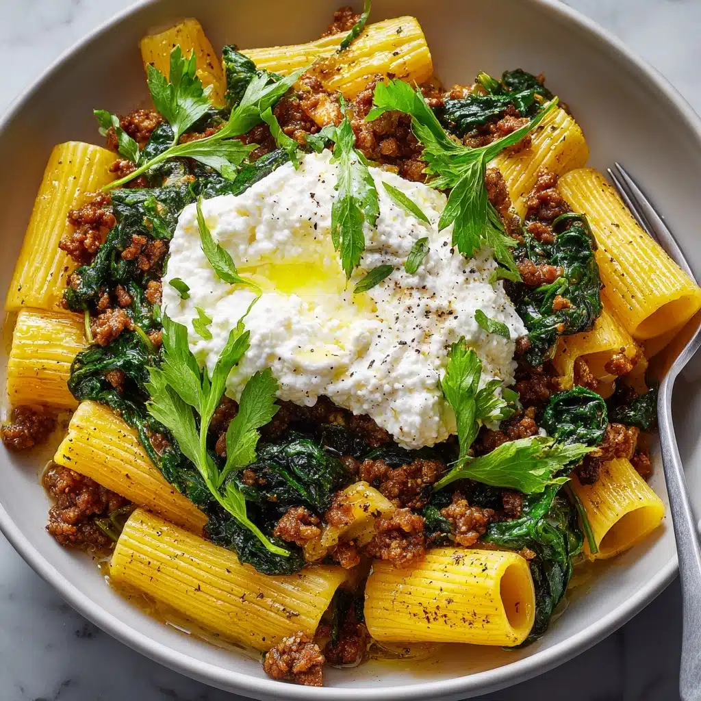 One-Pot Lemony Pasta with Sausage, Broccoli Rabe, and Burrata Recipe