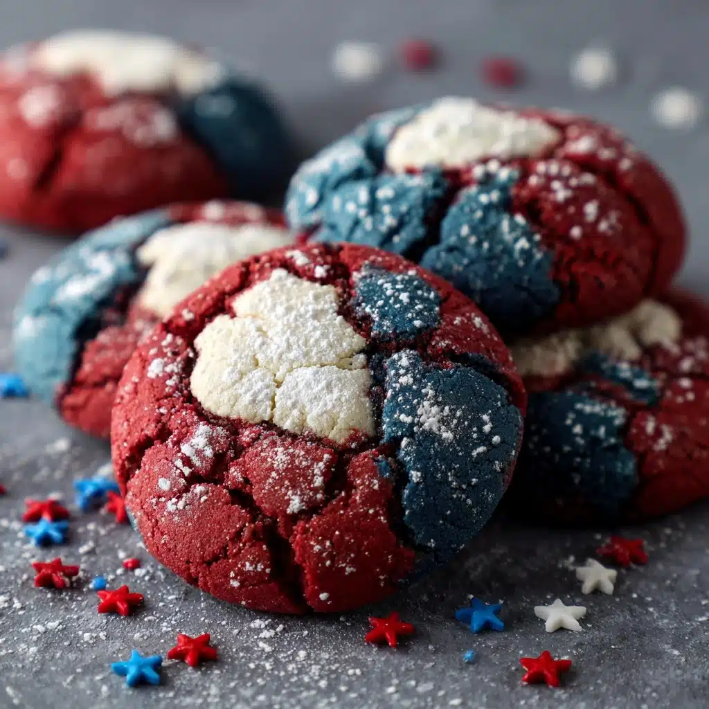 Patriotic Crinkle Cookies Recipe