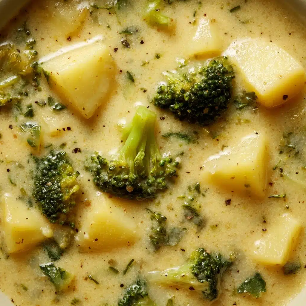 Crockpot Potato Broccoli Cheddar Soup Recipe