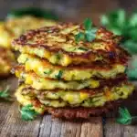 Zucchini and Edamame Fritters (High Protein) Recipe