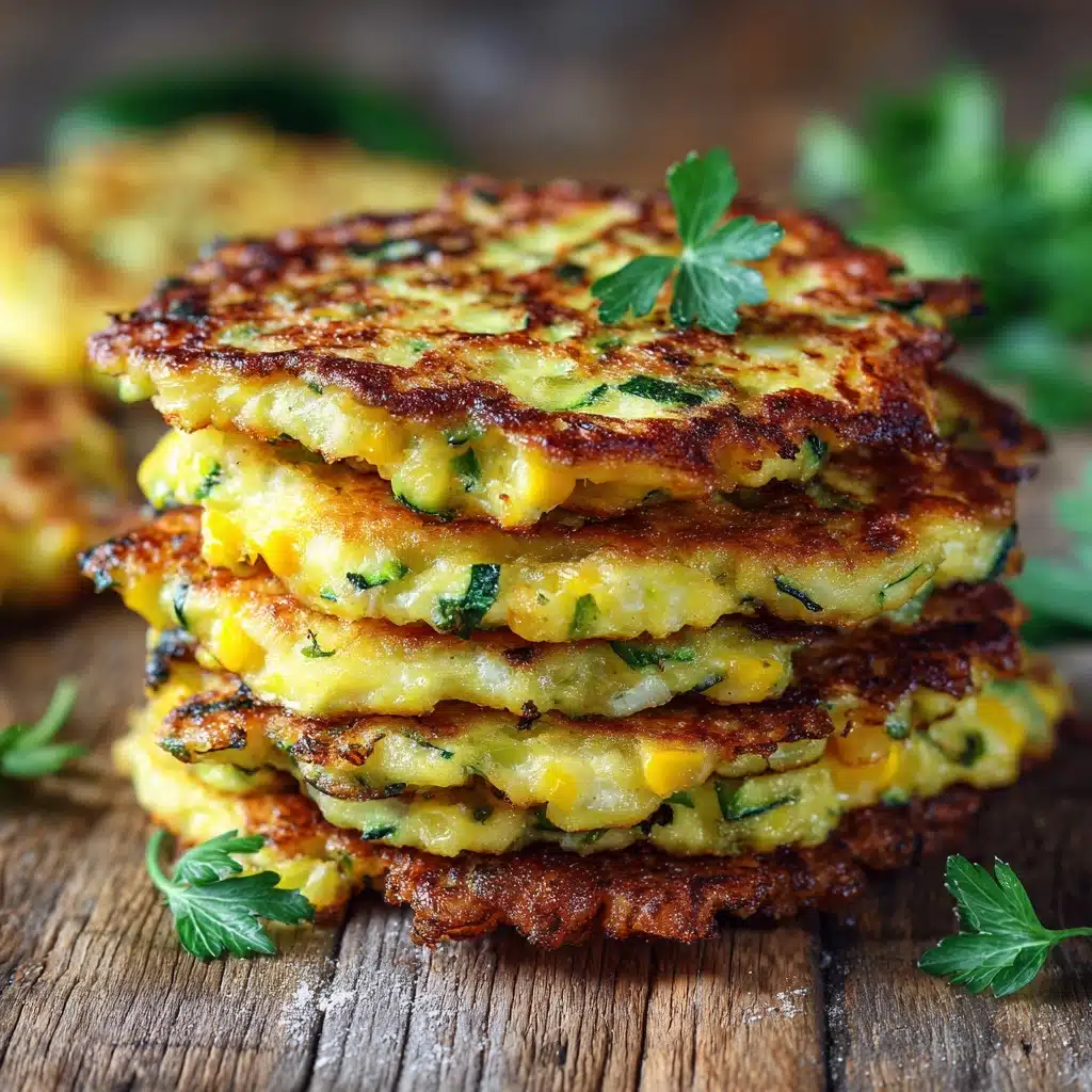 Zucchini and Edamame Fritters (High Protein) Recipe - Recipe Image