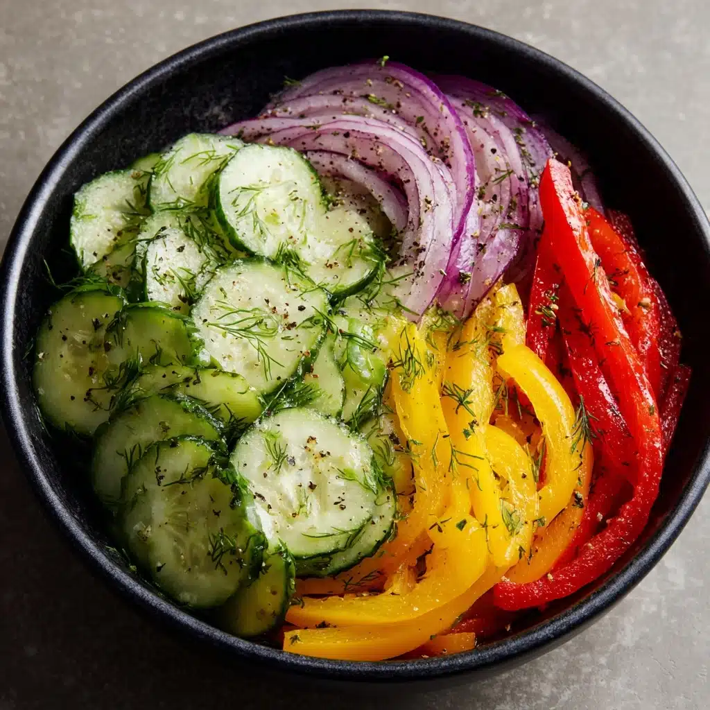 Cucumber Sweet Pepper Salad Recipe