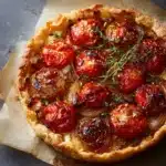 Beefsteak Tomato Tart with Caramelized Onions & Thyme Recipe