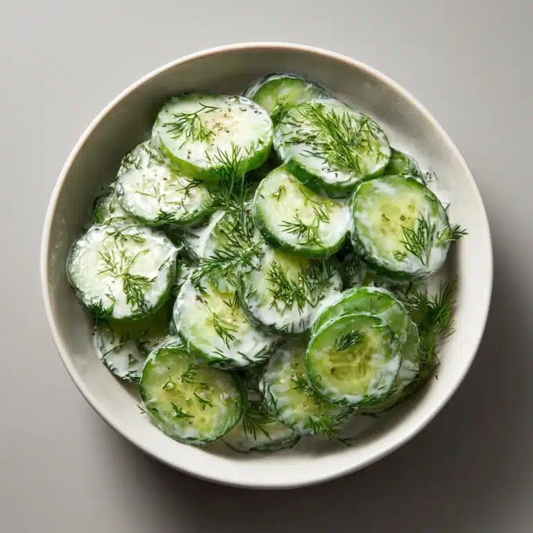 Creamy Cucumber Dill Salad Recipe
