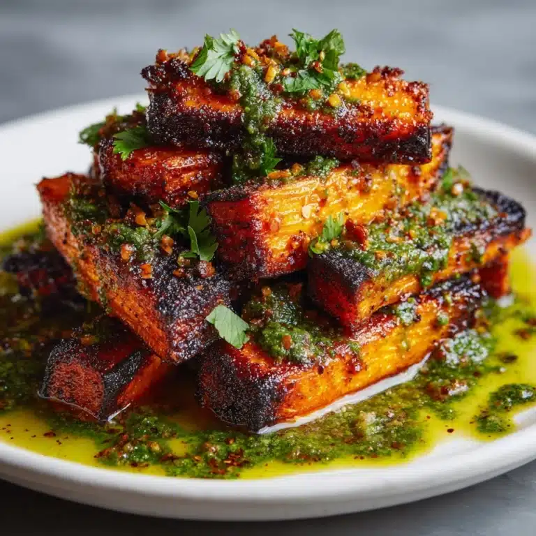 Crunchy Parmesan Carrots with Salsa Verde Recipe