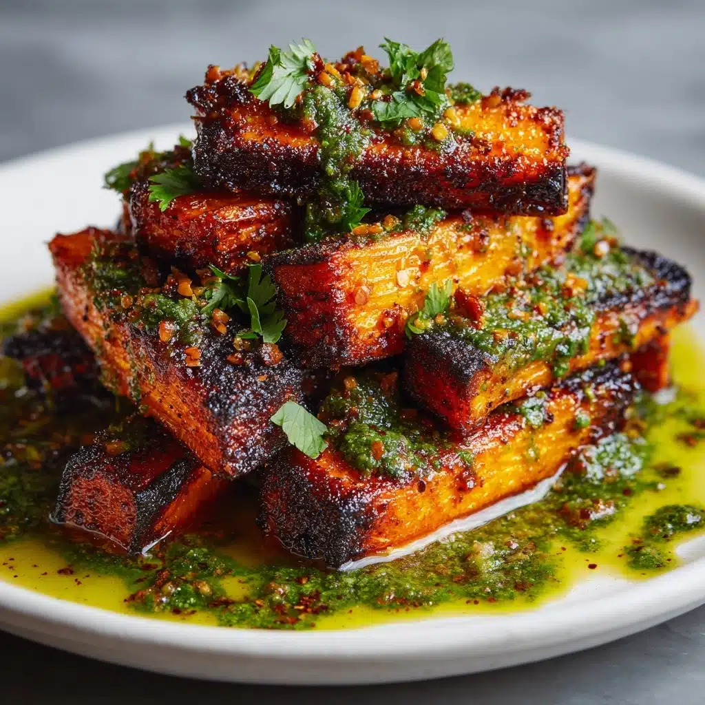 Crunchy Parmesan Carrots with Salsa Verde Recipe