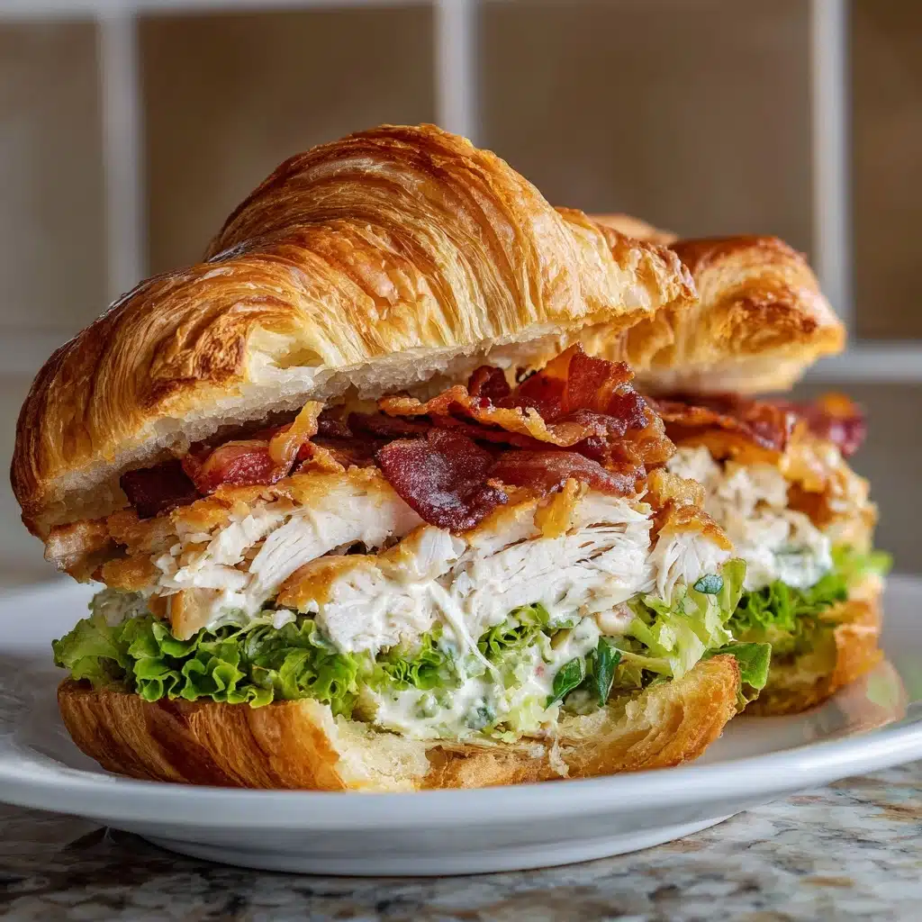 Chicken Caesar Croissant Sandwich Recipe