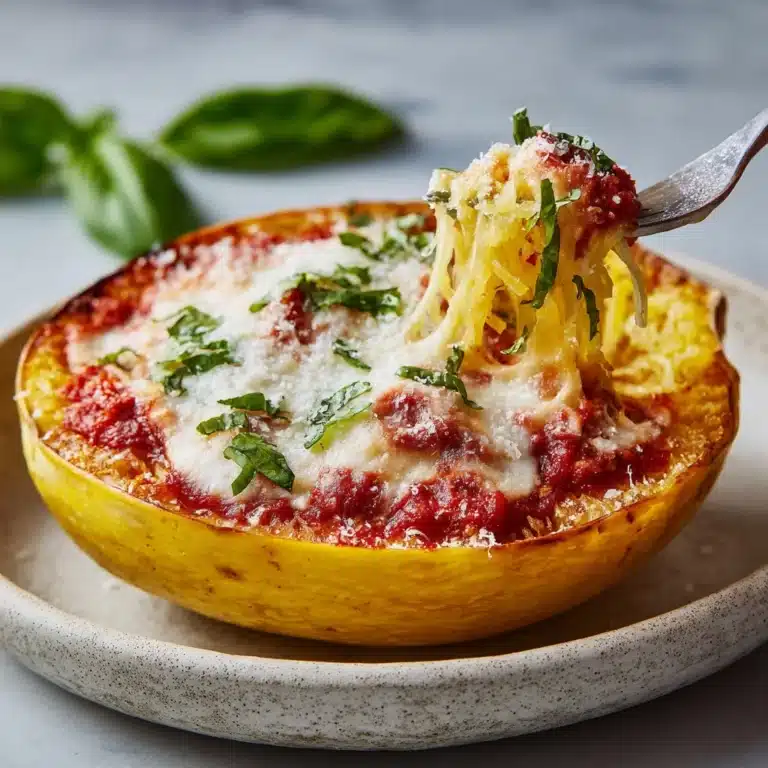 Chicken Parmesan Stuffed Spaghetti Squash Recipe