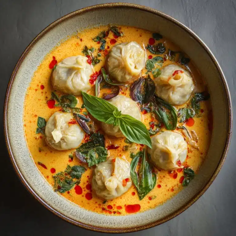 Easy Thai Red Curry Dumpling Soup Recipe