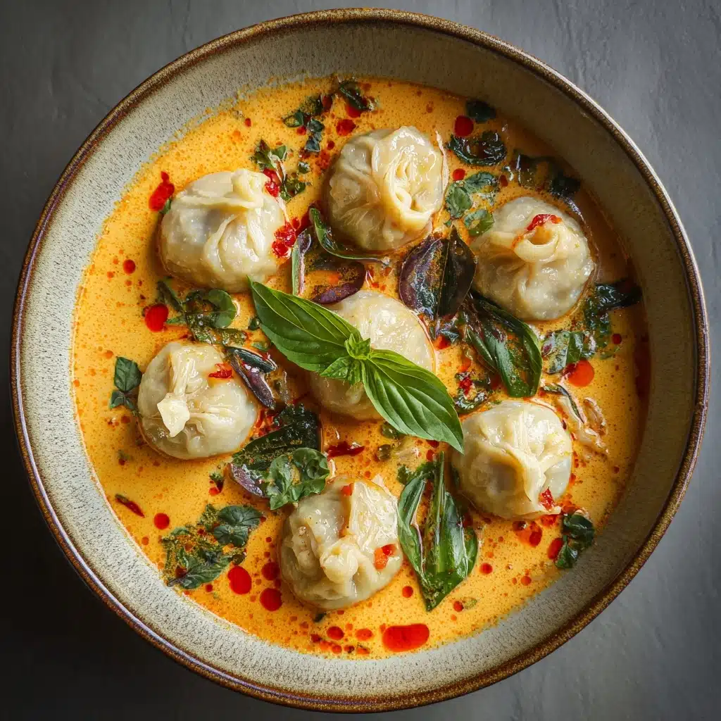 Easy Thai Red Curry Dumpling Soup Recipe