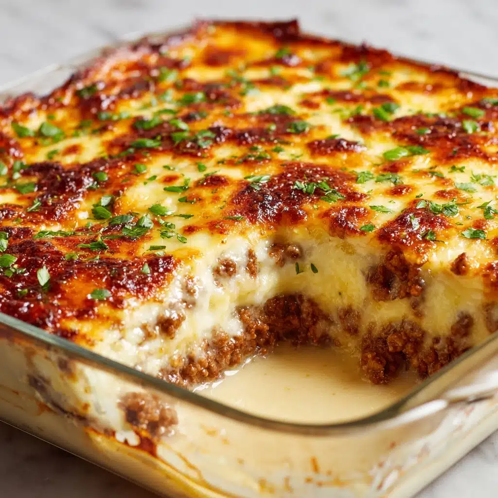 Cheesy Beef & Potato Casserole Recipe