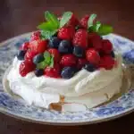 Berry Pavlova with Whipped Cream Recipe