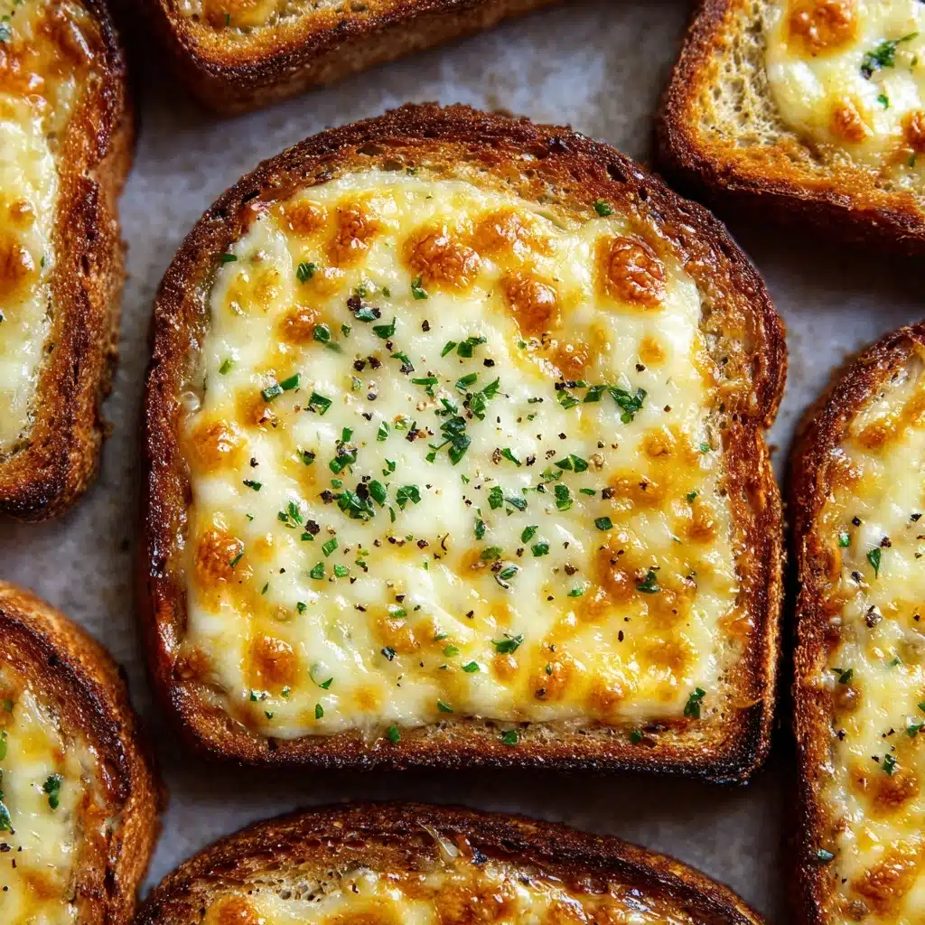 Garlic Toast Pizzas Recipe