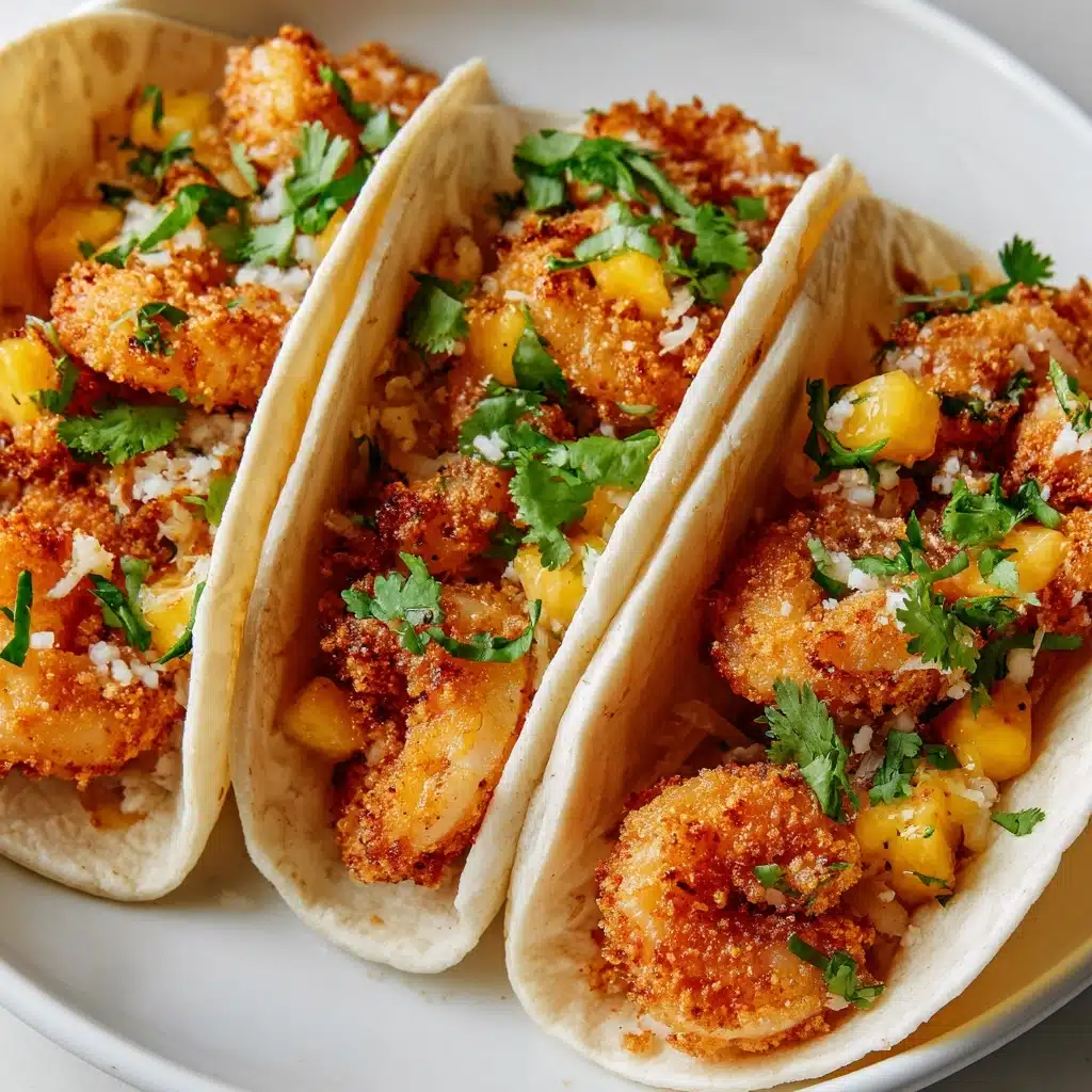 Coconut Shrimp Tacos with Habanero Lime Butter Recipe - Recipe Image