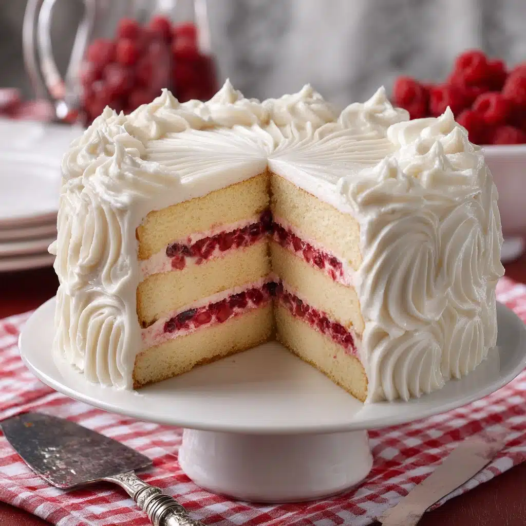 Raspberry Cake with Lemon Buttercream Recipe