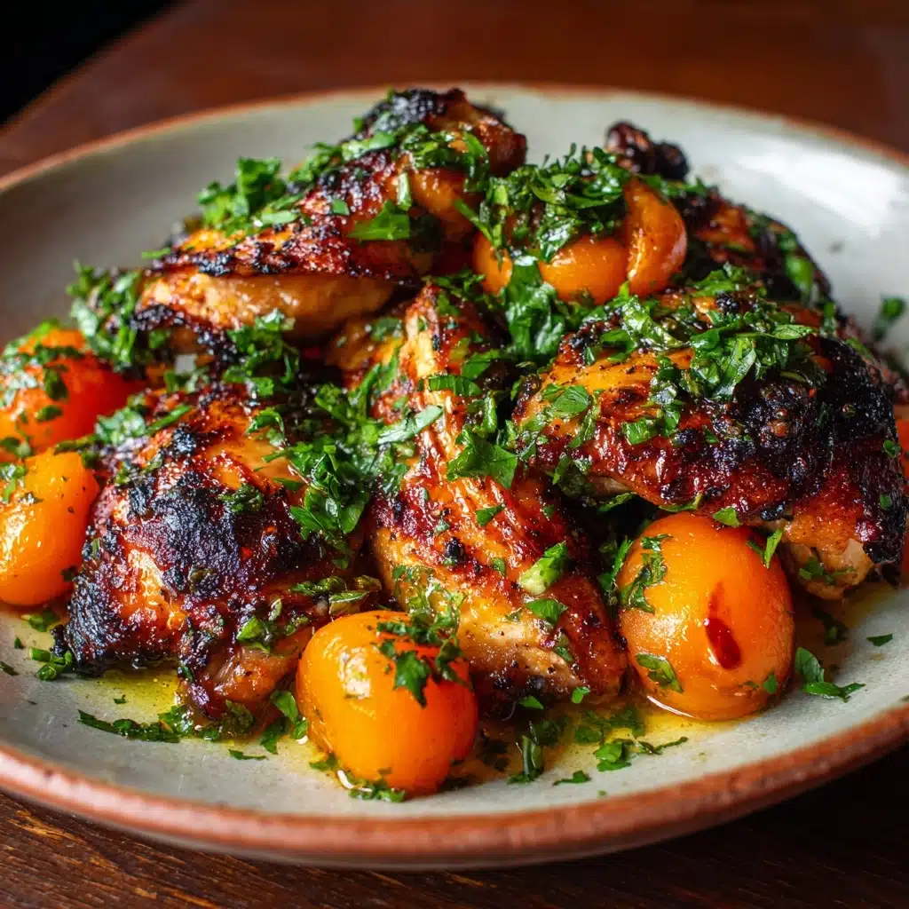 Moroccan Grilled Chicken With Apricots Recipe - Recipe Image