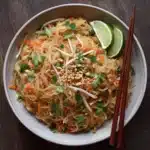 Vegetable Pad Thai with Rice Noodles Recipe