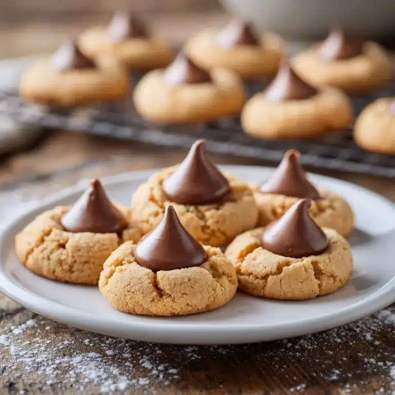 Homemade Peanut Butter Kiss Cookies Recipe