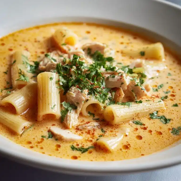 Creamy Cajun Chicken Pasta Soup Recipe