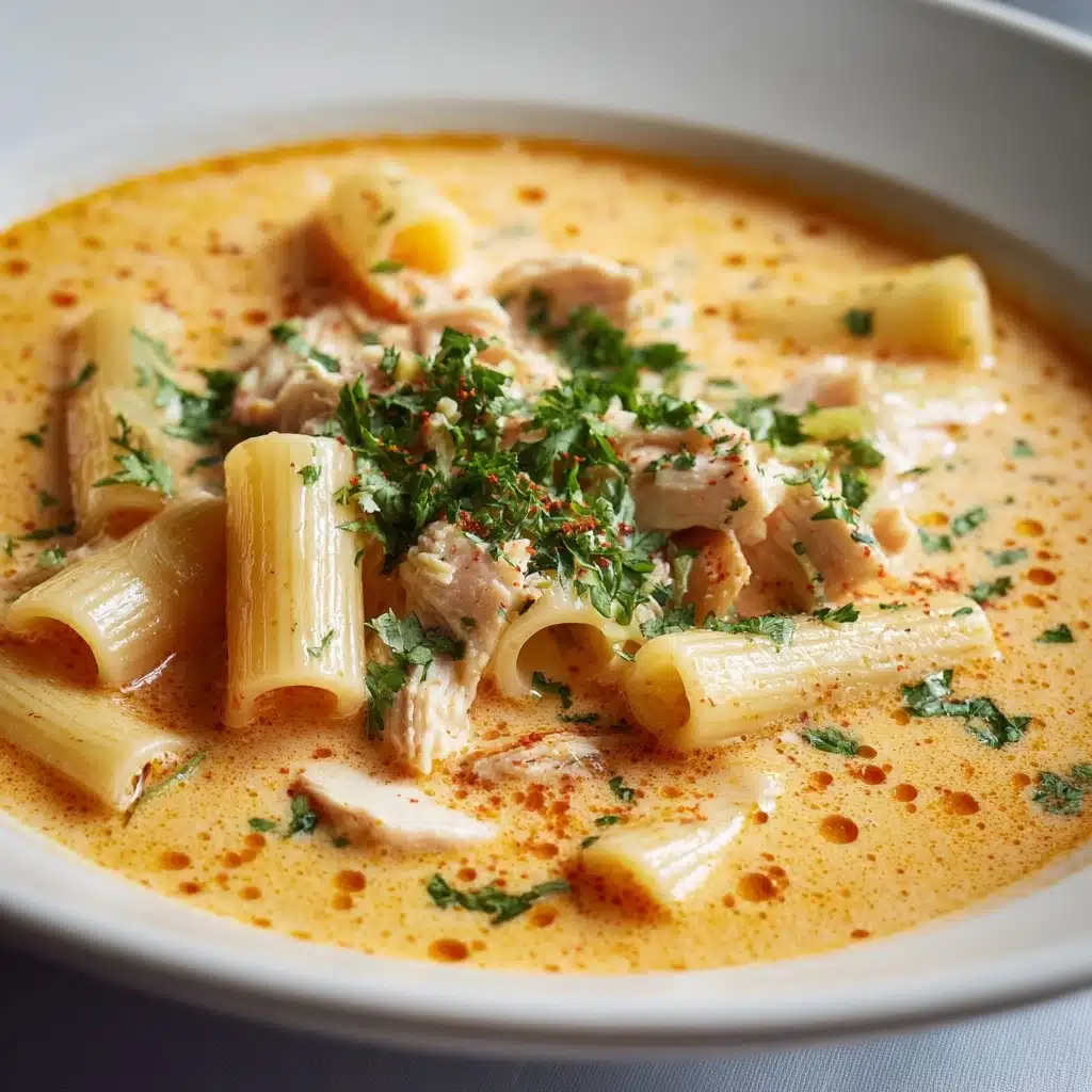Creamy Cajun Chicken Pasta Soup Recipe - Recipe Image