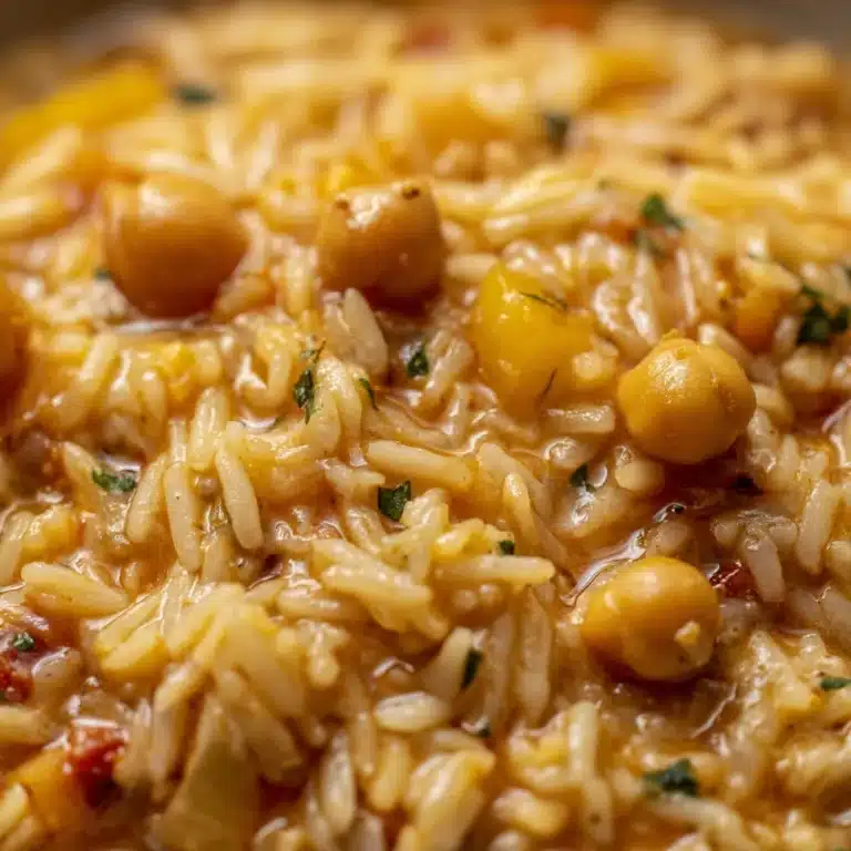 One Pot Chickpea Orzo Recipe