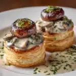 Vol-au-Vent with Creamy Mushroom Filling Recipe