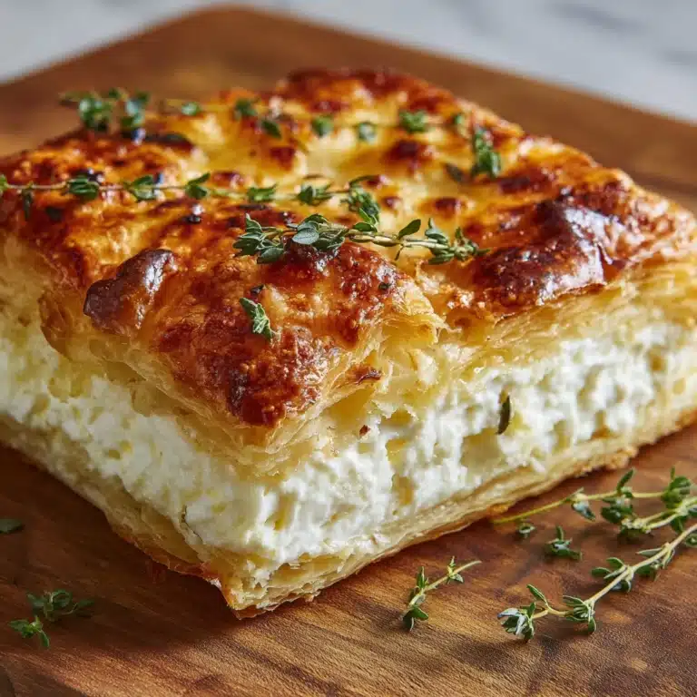 Baked Gruyère in Pastry with Rosemary and Garlic Recipe