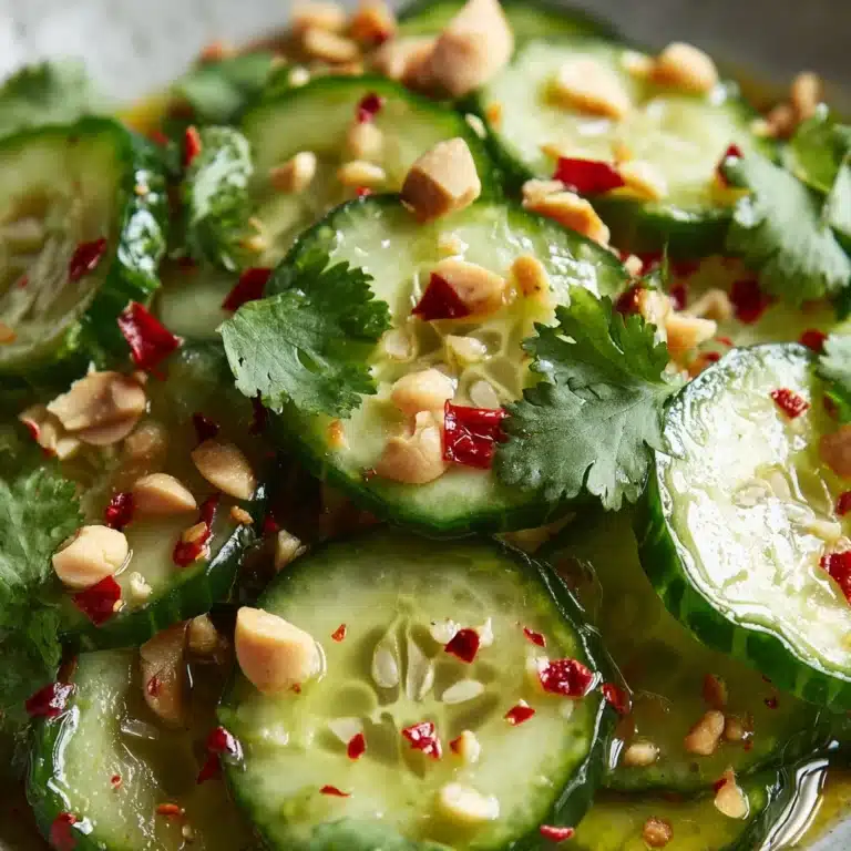 Peanut & Chili Oil Cucumber Salad Recipe