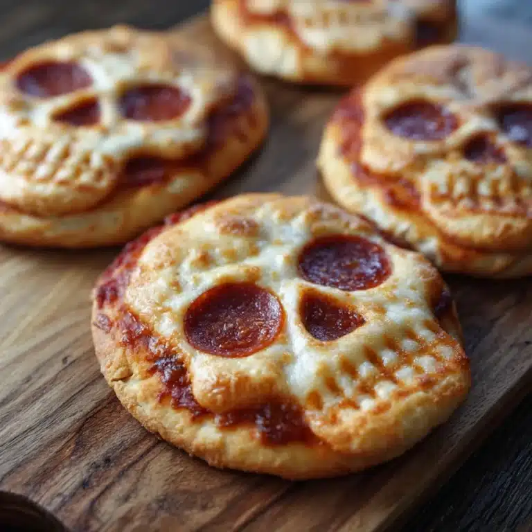 Cheesy Halloween Pizza Skulls Recipe