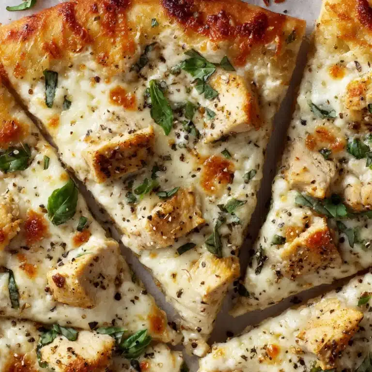Roasted Garlic White Chicken Pizza Recipe