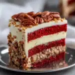 Pecan Red Velvet Cheesecake Recipe