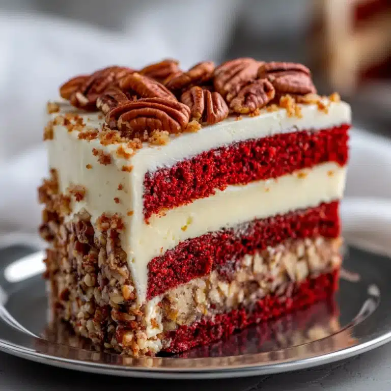 Pecan Red Velvet Cheesecake Recipe