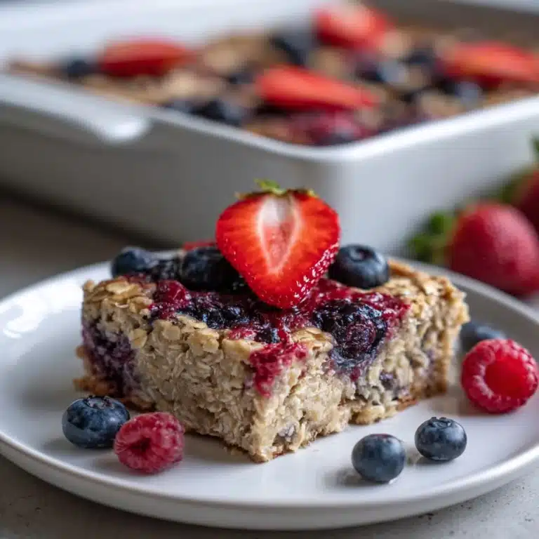 Mixed Berry Baked Oatmeal Recipe