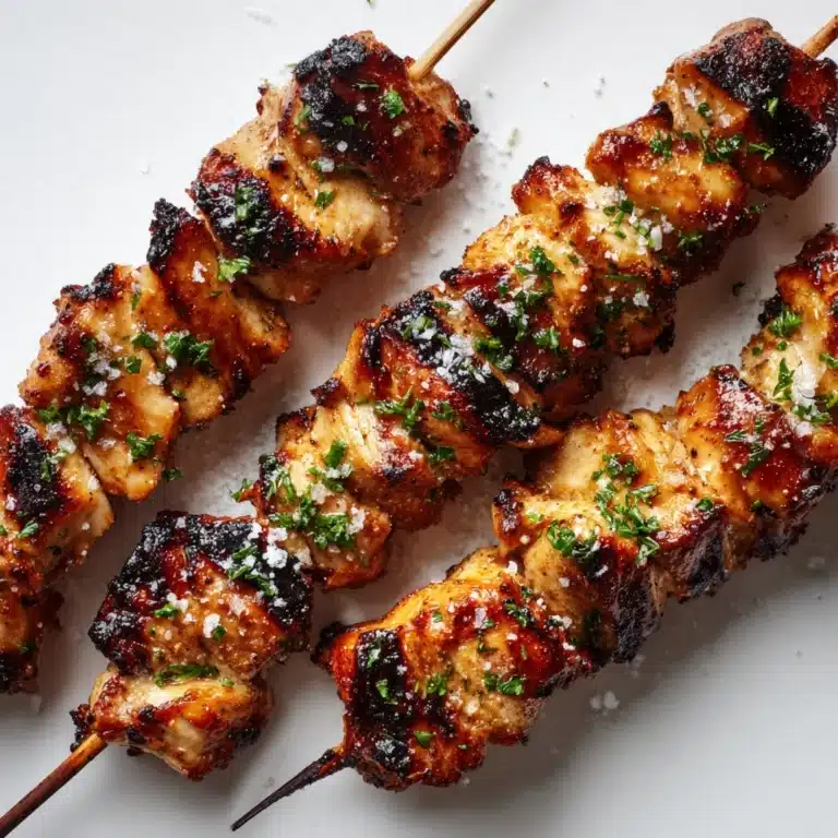 Ranch Garlic Parmesan Chicken Skewers Recipe