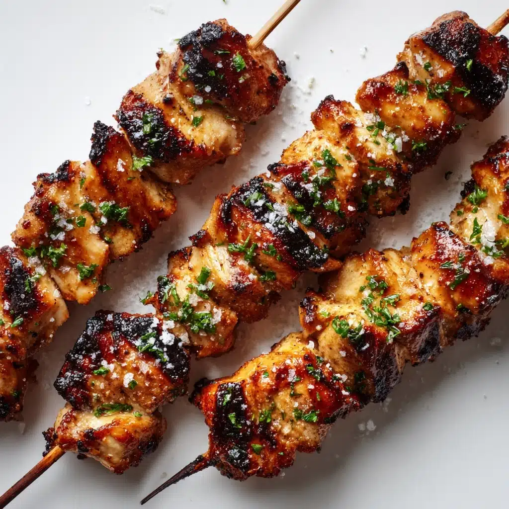 Ranch Garlic Parmesan Chicken Skewers Recipe