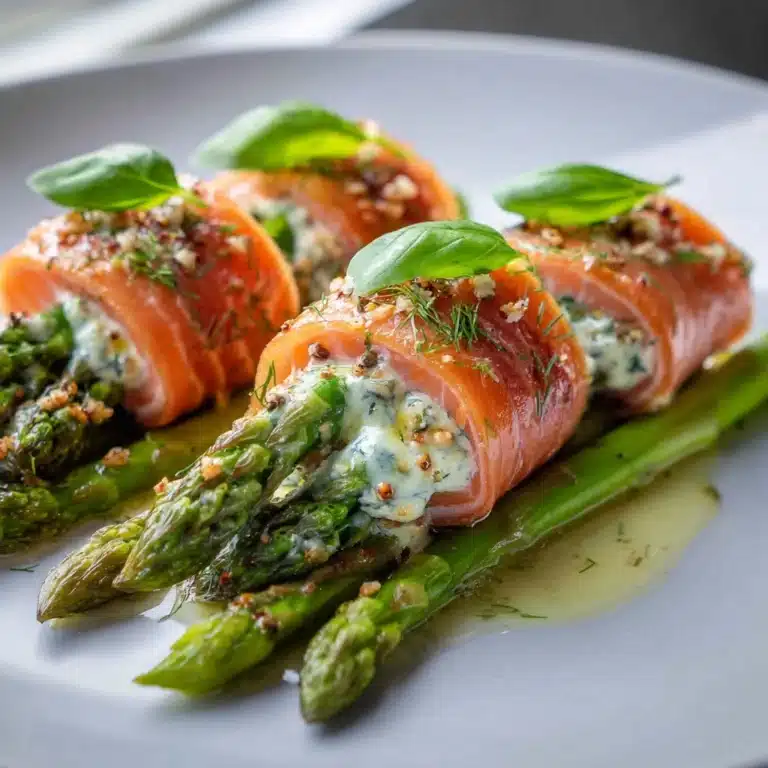 Delightful Asparagus and Lemon Basil Ricotta Salmon Rolls Recipe