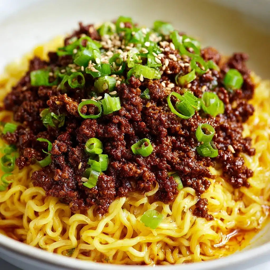Mongolian Ground Beef Noodles Recipe