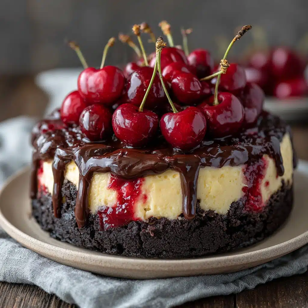 Chocolate Cherry Cheesecake Recipe - Recipe Image