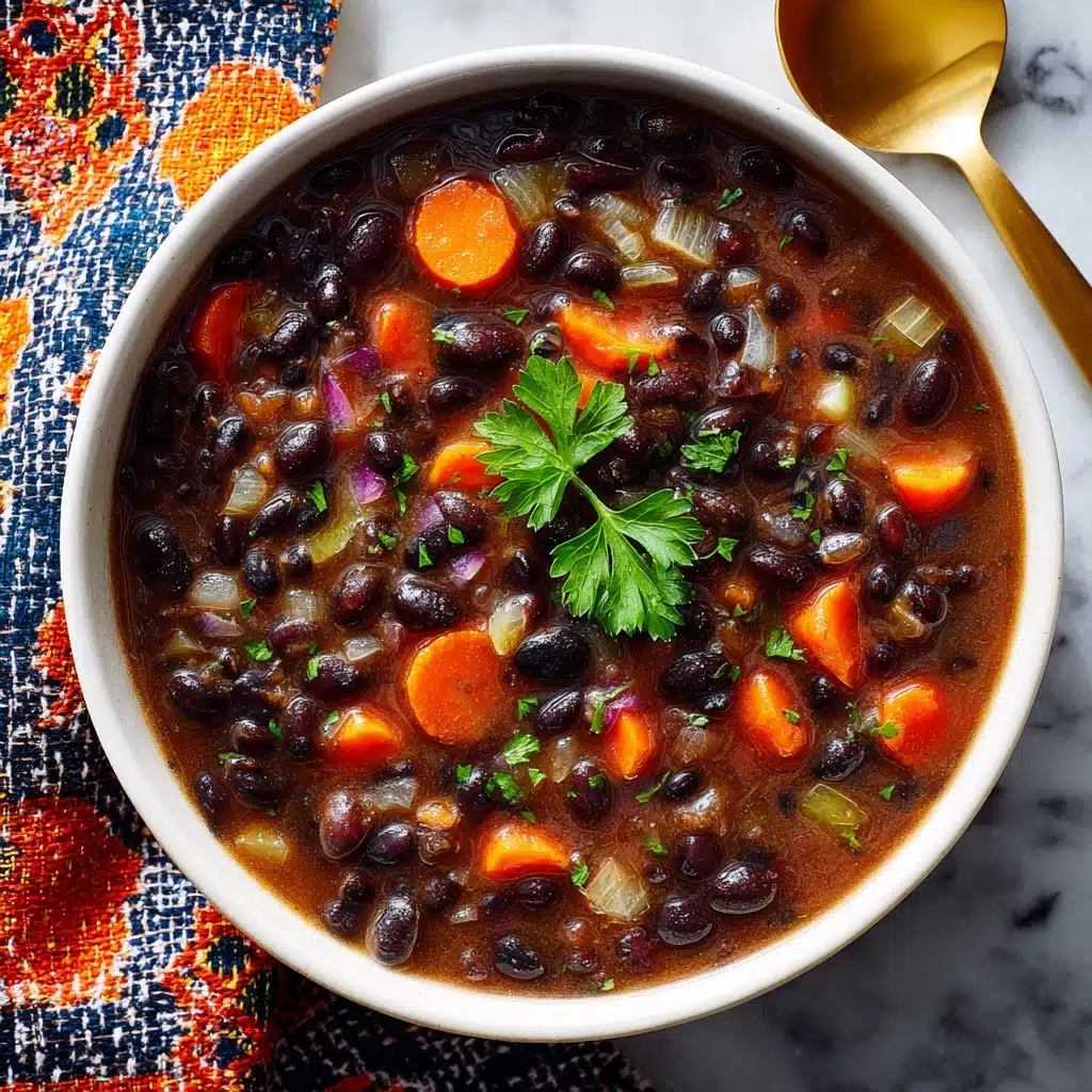 Easy Black Bean Salsa Soup Recipe