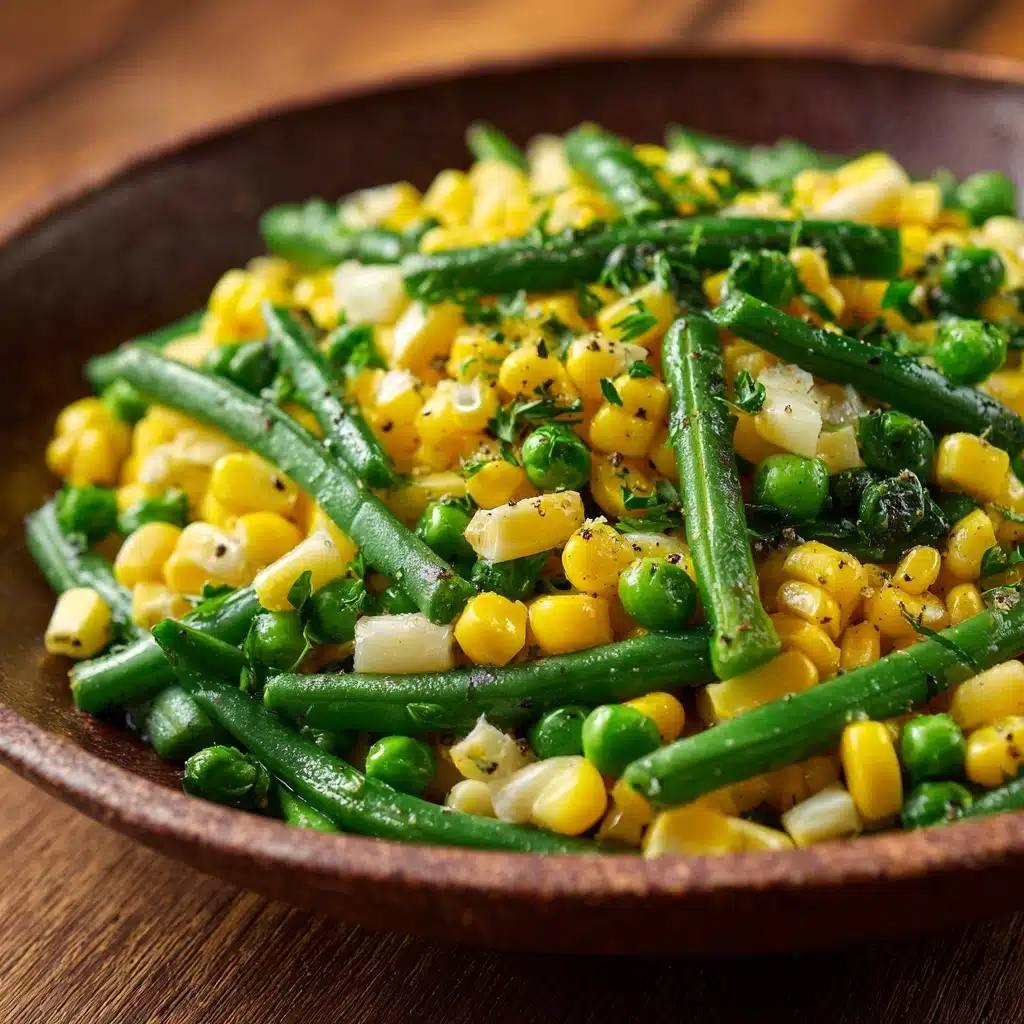 Summer Corn & Green Beans with Herb Butter Recipe