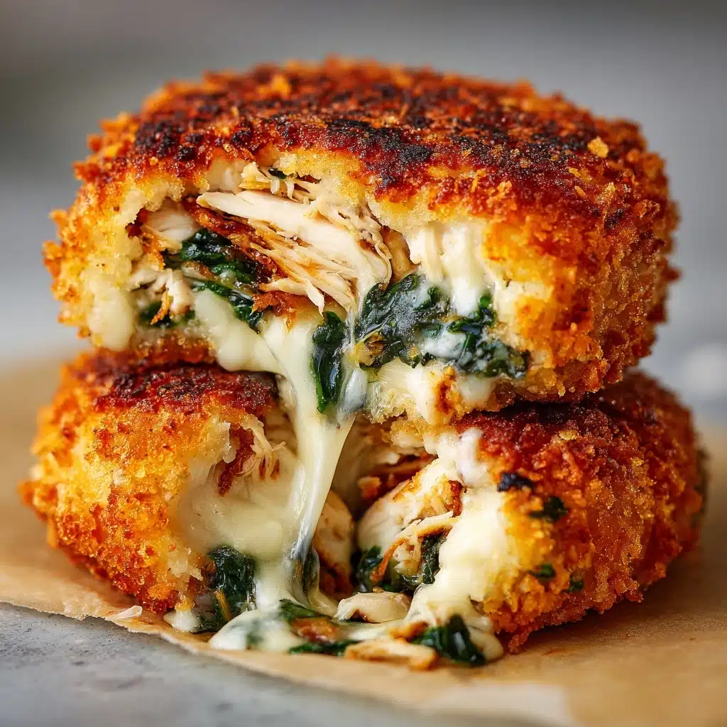 Spinach and Cheese Stuffed Cauliflower Patties Recipe