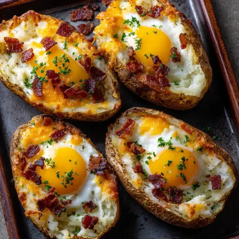 Twice Baked Loaded Breakfast Potatoes Recipe