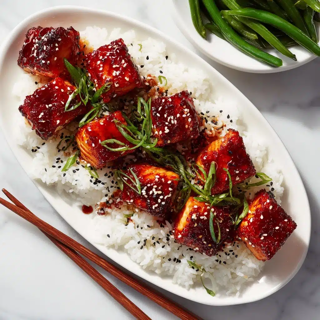 Honey Garlic Salmon Bites Recipe - Recipe Image