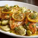 Mediterranean Lemon Chicken with Artichokes & Olives Recipe