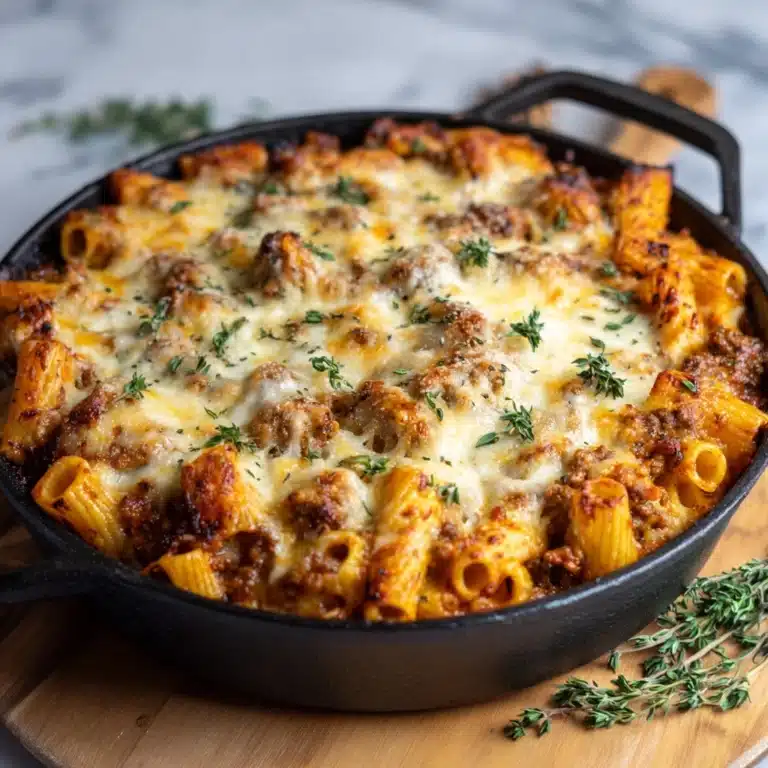 Baked Rigatoni with Sausage and Boursin Cheese Recipe