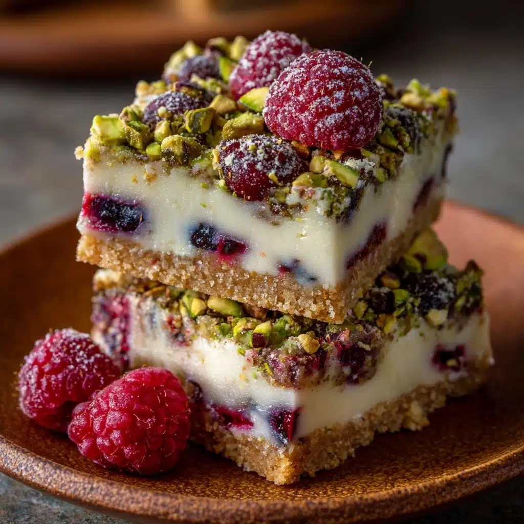 Pistachio Shortbread Bars Recipe