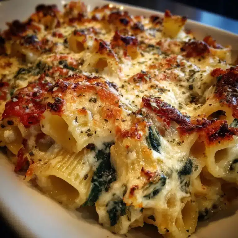 Irresistible Baked Rigatoni with Spinach & Ricotta Recipe