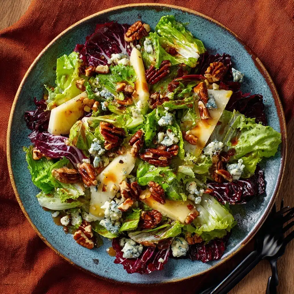 Blue Cheese, Walnut, and Chicory Salad Recipe - Recipe Image
